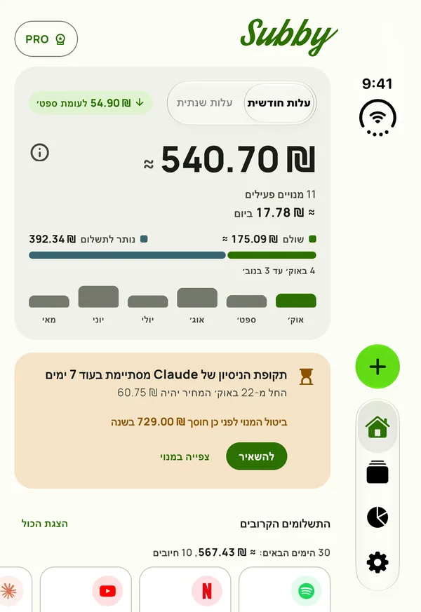 מסך הבית הקומפקטי של Subby בלוח החיצוני של iPhone Duo סגור