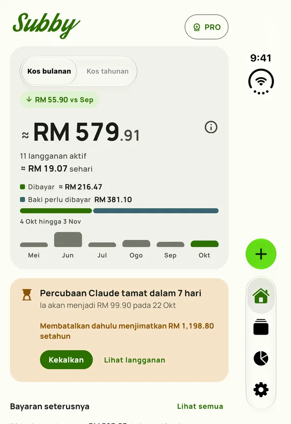 Utama ringkas Subby pada panel luar iPhone Duo yang tertutup