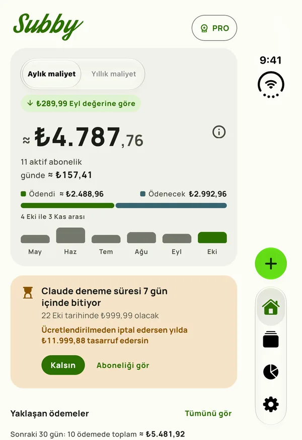 Kapalı iPhone Duo'nun dış panelinde kompakt Subby Ana Sayfa